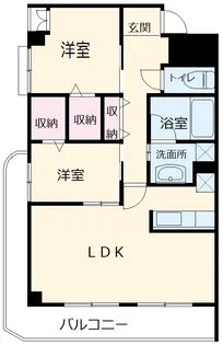 タウンコート市川【301号室】の間取り