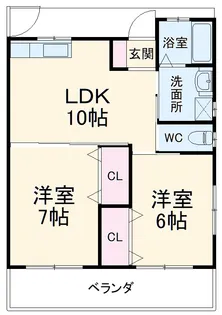 れもんハイツ【202号室】の間取り