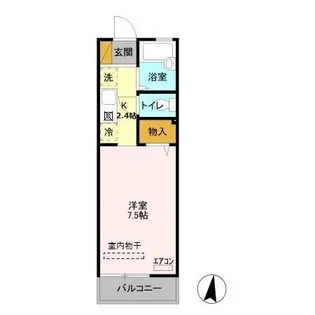 キャッスル Ⅰ【1階】の間取り