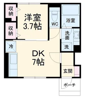 ポワソントワ【1階】の間取り