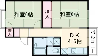 ヴァンベール中村【205号室】の間取り