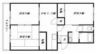 サンセゾン豊隆【203号室】の間取り