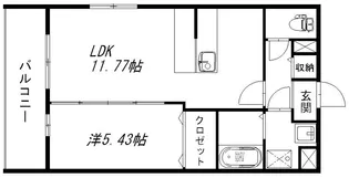 MAISON BELLEⅡ【1階】の間取り