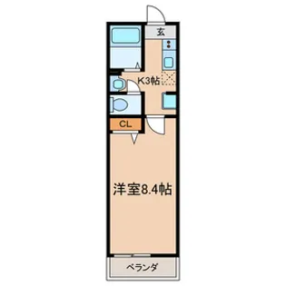 セレ新松戸【3階】の間取り