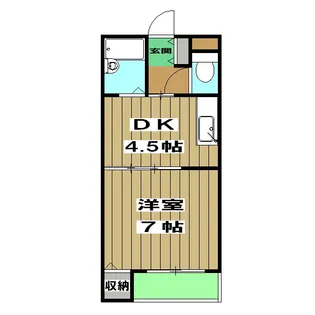 クイーンズコートY棟【I号室】の間取り