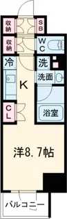 パレステージ上野入谷【205号室】の間取り