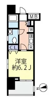 アゼスト浦安ステーション【7階】の間取り