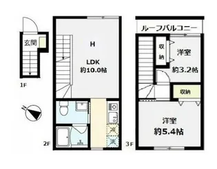 La-Fina Wakabayashi【H号室】の間取り