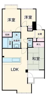 リズ市川平田【1階】の間取り