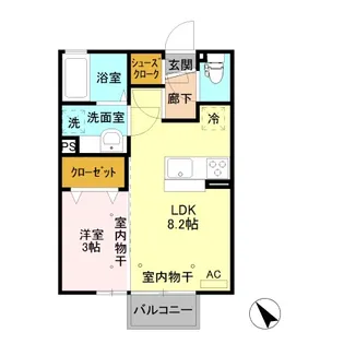 セジュール乙女【2階】の間取り