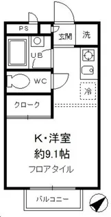 コーポ・プリンス5【201号室】の間取り
