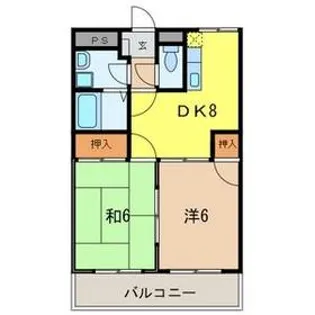里ヴェラドール【1階】の間取り