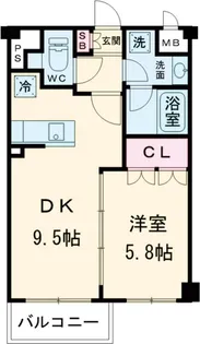 デュオスカーラ用賀Ⅱ【3階】の間取り