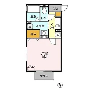 ヴェルドミール II【1階】の間取り