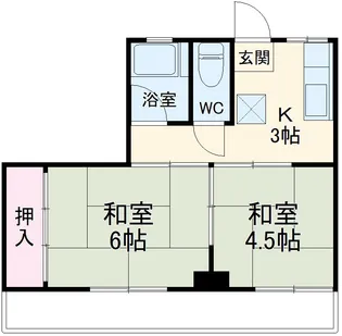 青木ビル【4階】の間取り