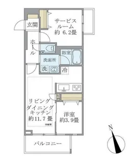 カールスルーエ吉祥寺【1階】の間取り