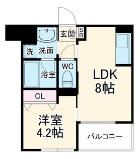 HRⅡ【2階】の間取り