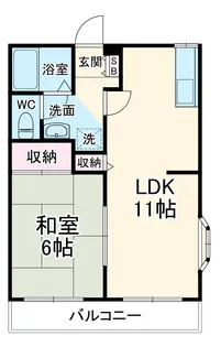 アーバンリゾート2号館【101号室】の間取り