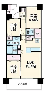 プラウドシティ日吉レジデンスII【17階】の間取り
