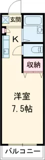 TKガーデンパレスA【202号室】の間取り