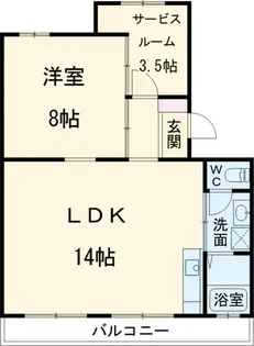 コーポのぐろ【2階】の間取り