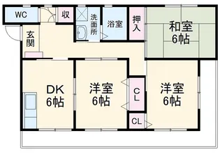 フレア栗田【401号室】の間取り