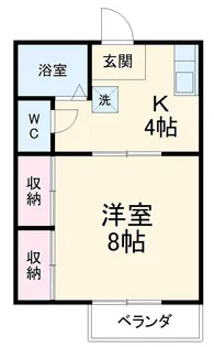 見川パークハイム【2階】の間取り