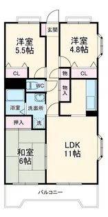 ヴィレッジ駒場【2階】の間取り