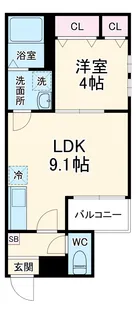 Cherim柴田【2階】の間取り