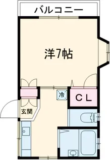 ツインピーク 西棟【1階】の間取り