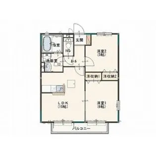 カモミールA【201号室】の間取り