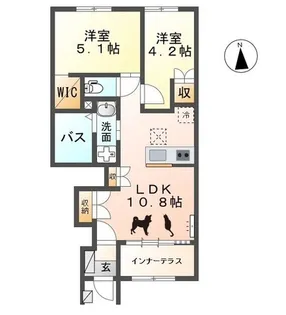 East Hills SEI(イーストヒルズ セイ)【1階】の間取り