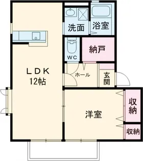 グリーンハイツ【1階】の間取り