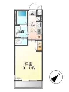 サン・ルースト【1階】の間取り