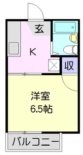 ヴィラ白鳥【104号室】の間取り