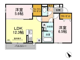 ブリーゼⅢ【203号室】の間取り