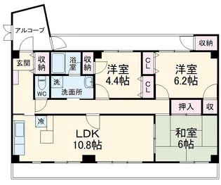 HAKビル【502号室】の間取り