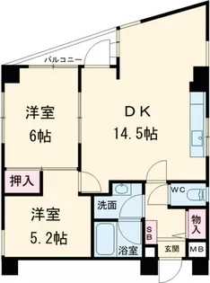 フォルム長岡天神【203号室】の間取り