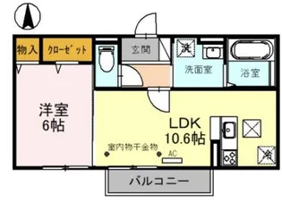ゼルコバ Ⅱ【2階】の間取り