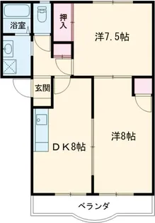 サザンウインド【203号室】の間取り