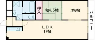 メロディーハイム長岡京【108号室】の間取り