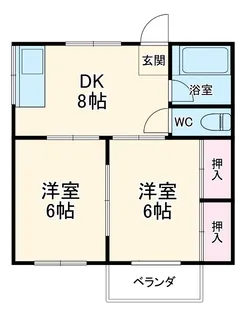 第一綾西ハイツ【1階】の間取り