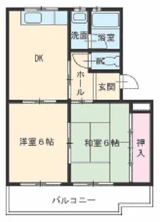 コーポ栄【2階】の間取り