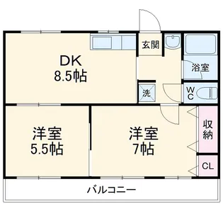 コーポ要善C【1階】の間取り