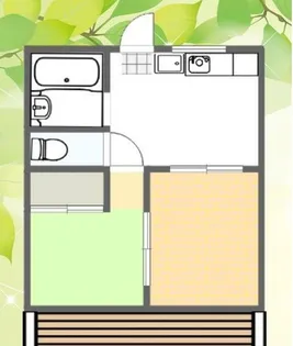 ハイツオクノ【202号室】の間取り