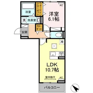 ハイ サリックス【2階】の間取り