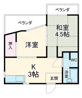 メゾンリバーサイド343【1階】の間取り