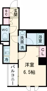 グランカーサ綾瀬【6階】の間取り