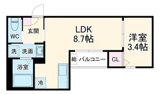 ROBOT HOUSE 守山B棟【1階】の間取り