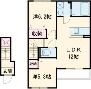 さくら【2階】の間取り